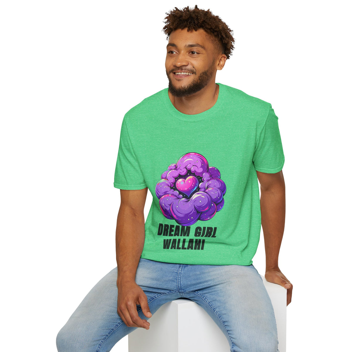 Dream Girl Wallahi T-Shirt — Cute Purple Heart Cloud Graphic Tee - Trending Now - August 2026