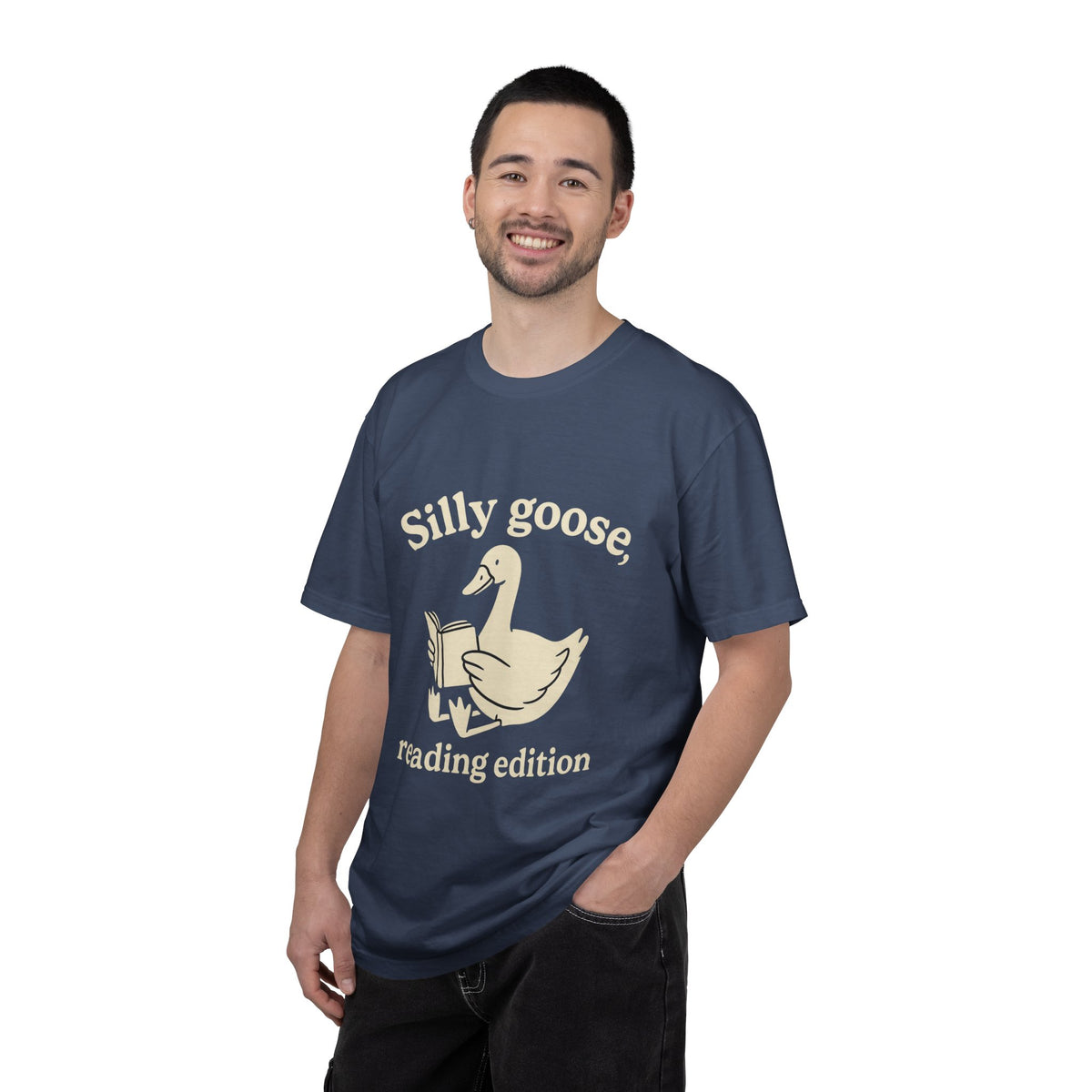 Silly Goose Reading Edition Tee - Cute Book Lover Animal Graphic T-Shirt - Trending Now - October 2026