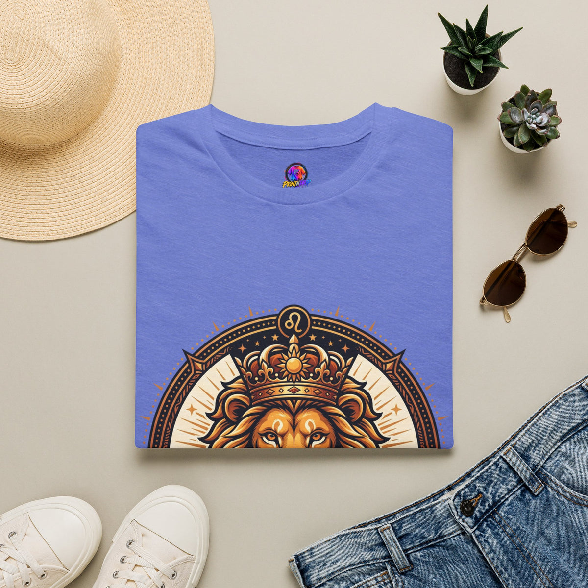 Leo Zodiac Lion T-Shirt — "Confidence Comes Naturally, I'm a Leo" Astrology Tee