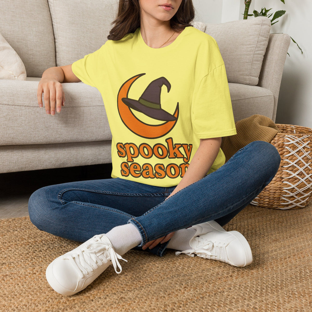 Spooky Season T-Shirt — Witch Hat & Moon Halloween Tee - Trending Now - August 2026