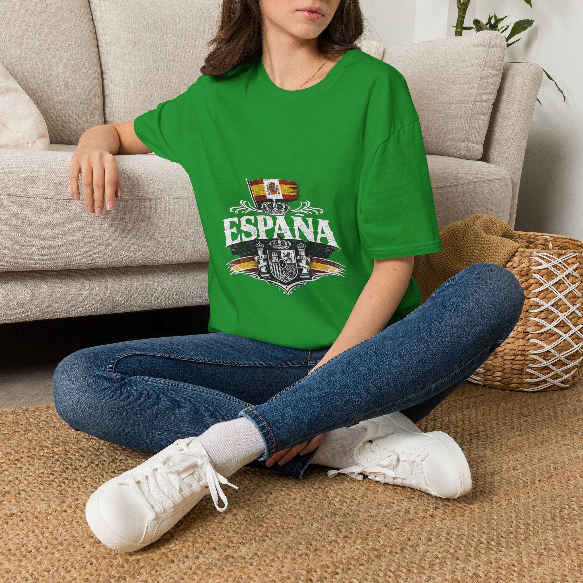 Spain Flag Crest T-Shirt — Spanish Pride Graphic Tee