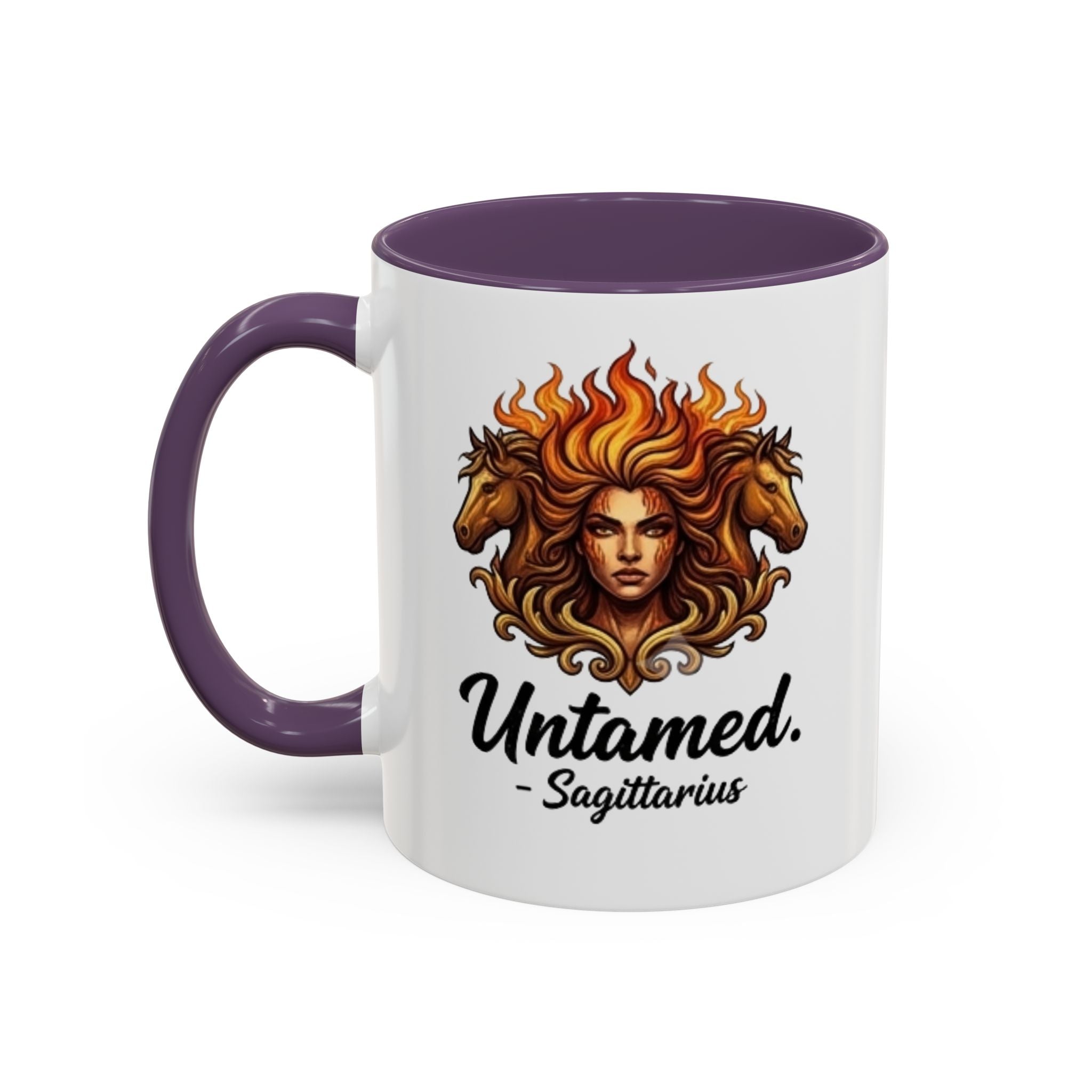 Untamed Sagittarius Accent Coffee Mug – Zodiac Astrology Gift (11/15oz)
