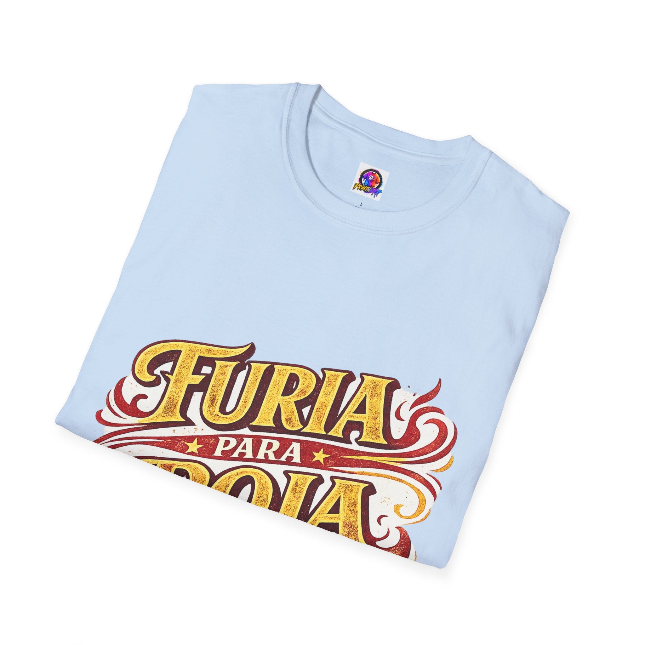 Spain Furia Para Roja T-Shirt — Vintage Flame Spanish Pride Soccer Tee
