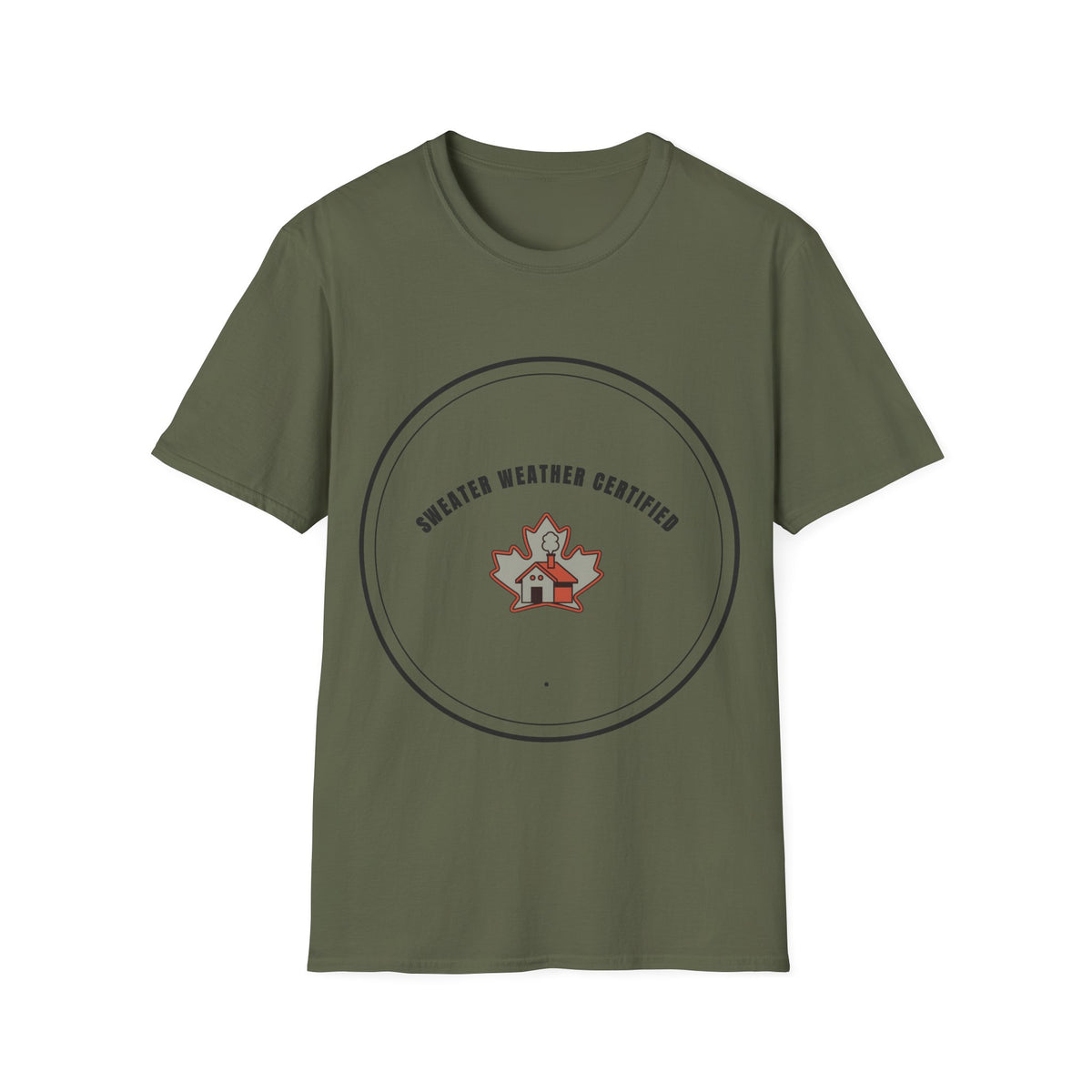 Sweater Weather Certified T-Shirt — Cozy Fall Maple Badge Tee - Trending Now - September 2026