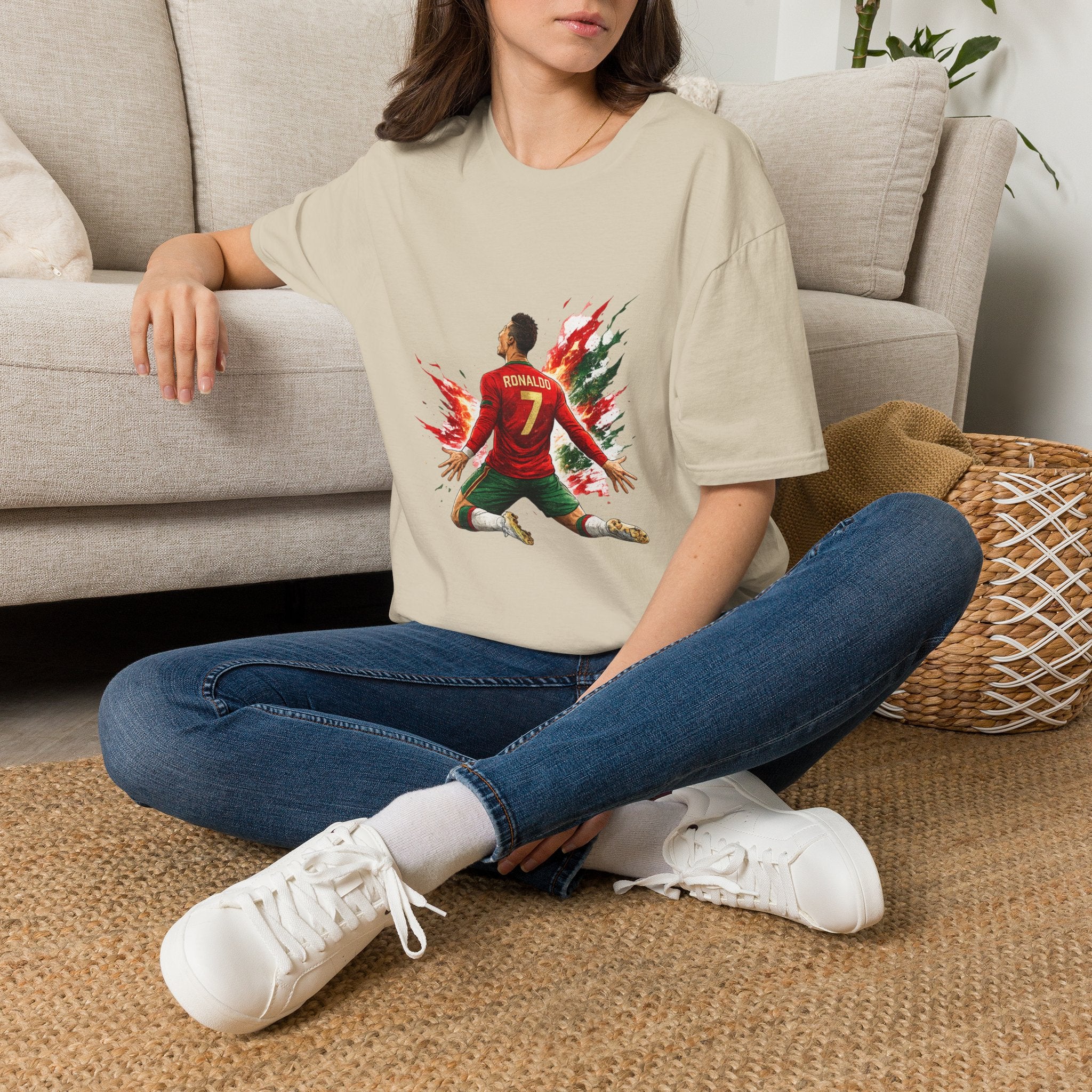 Portugal Soccer Player #7 Graphic T‑Shirt — Dynamic Portugal Fan Tee