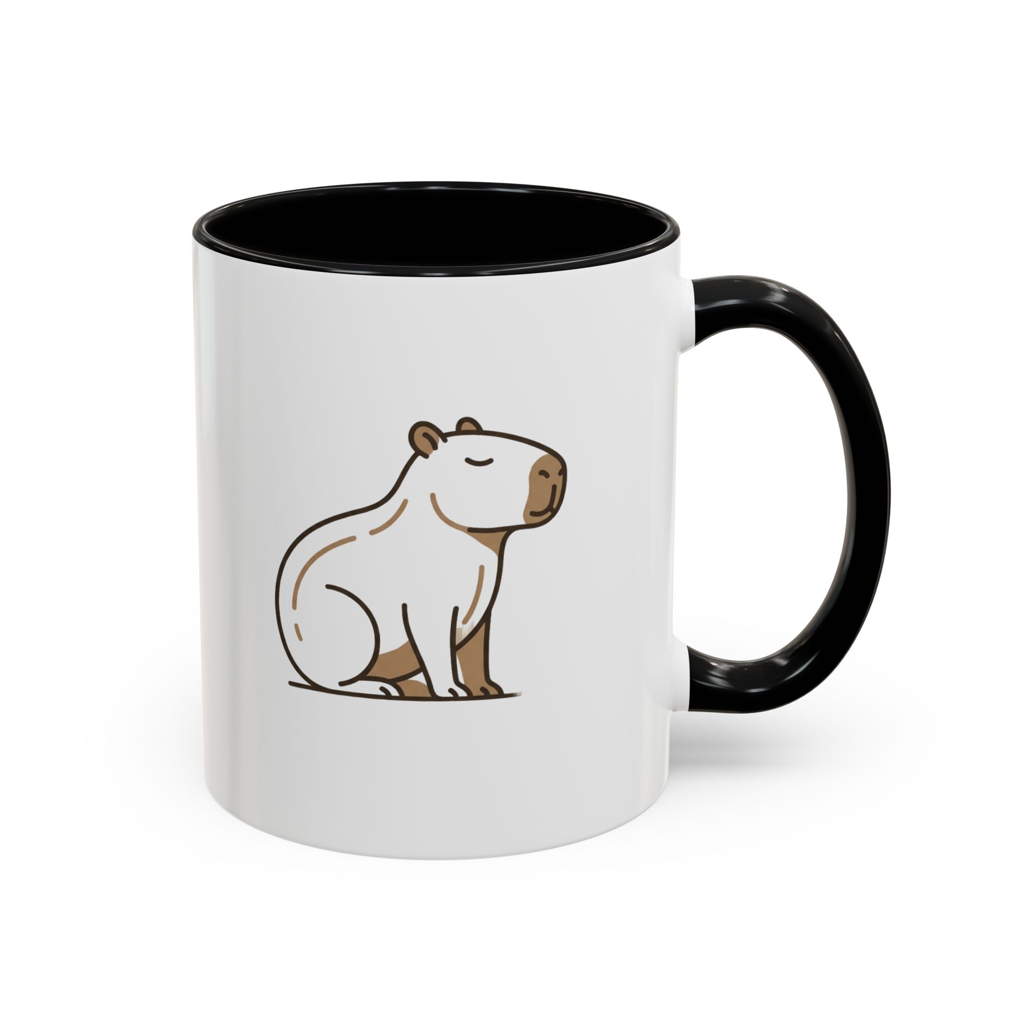 Funny Capybara Coffee Mug — Cute Relaxed Capybara Accent Mug