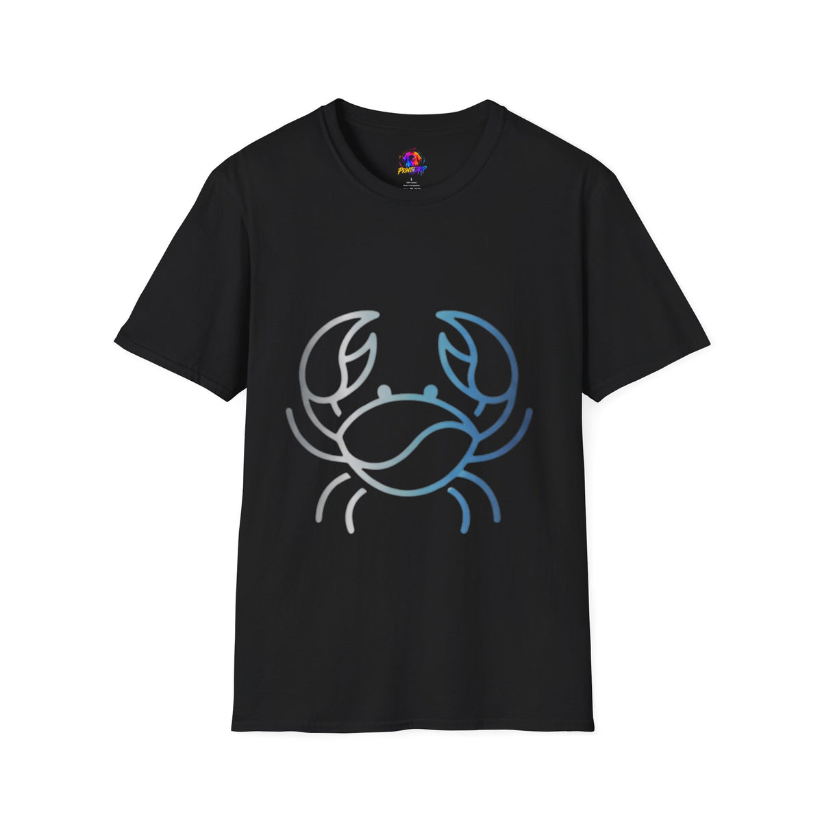 Cancer Zodiac Crab Graphic T-Shirt — Minimal Coastal Zodiac Summer Tee