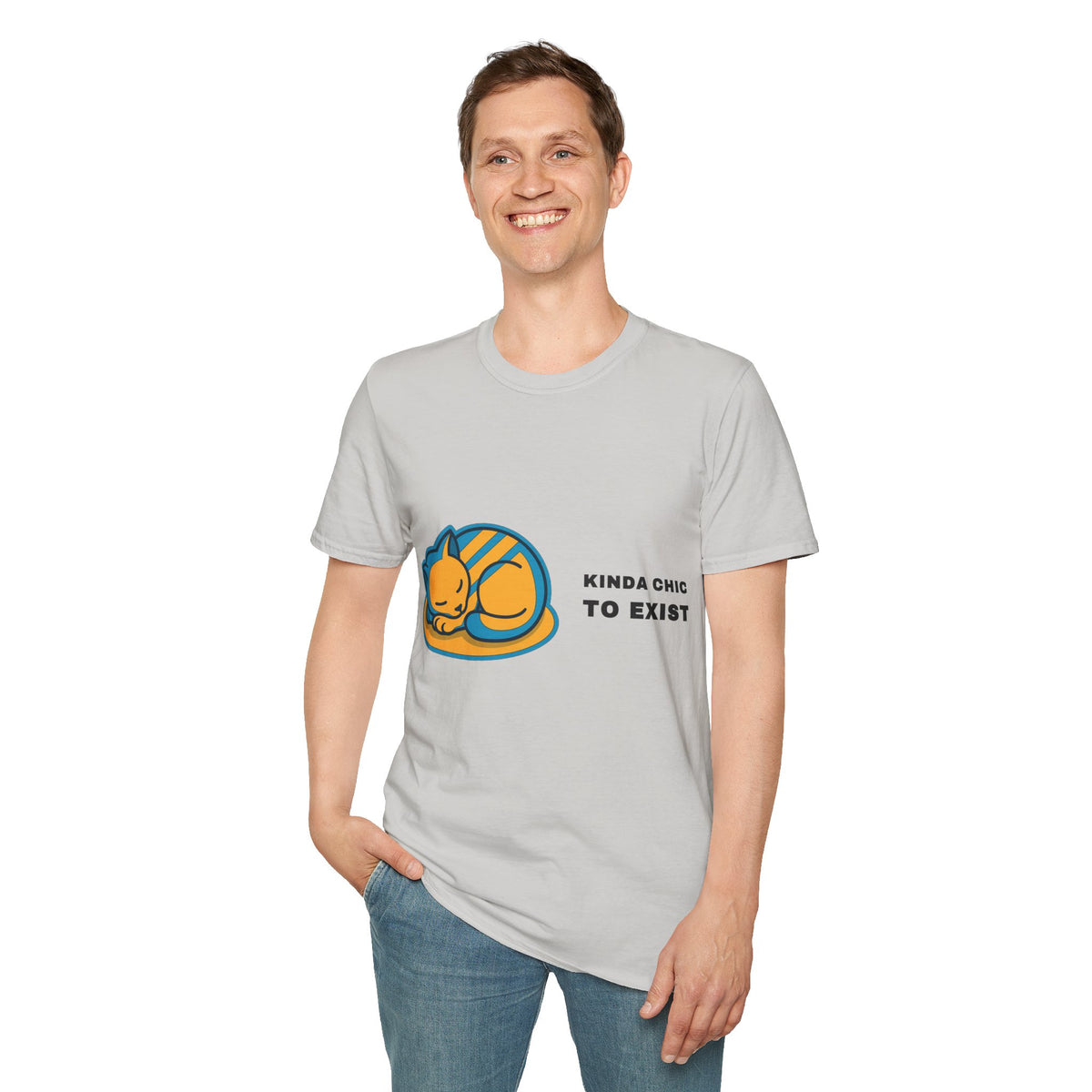 Cat Nap T‑Shirt - 'Kinda Okay To Exist' Cute Sleeping Cat Graphic Tee - Trending Now - September 2026