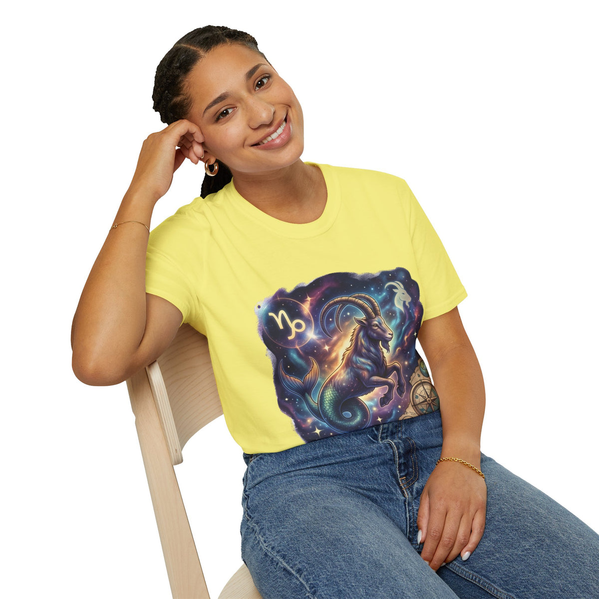 Capricorn Zodiac T-Shirt — Celestial Goat Astrology Tee