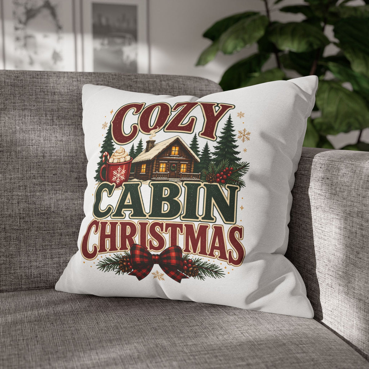 Christmas Cozy Cabin Christmas PillowcasePillowcase