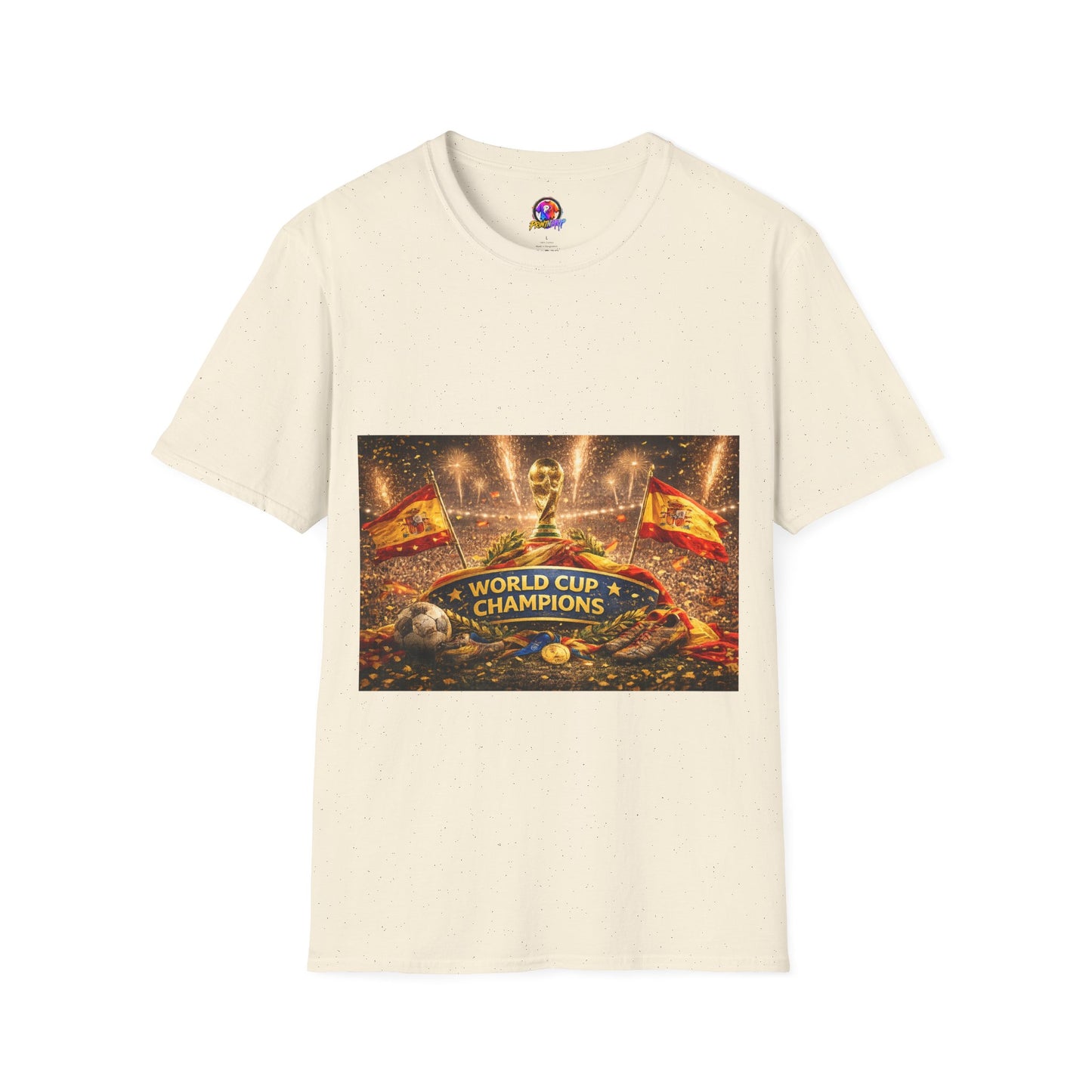 World Cup Champions T-Shirt — Spanish Football Victory Design