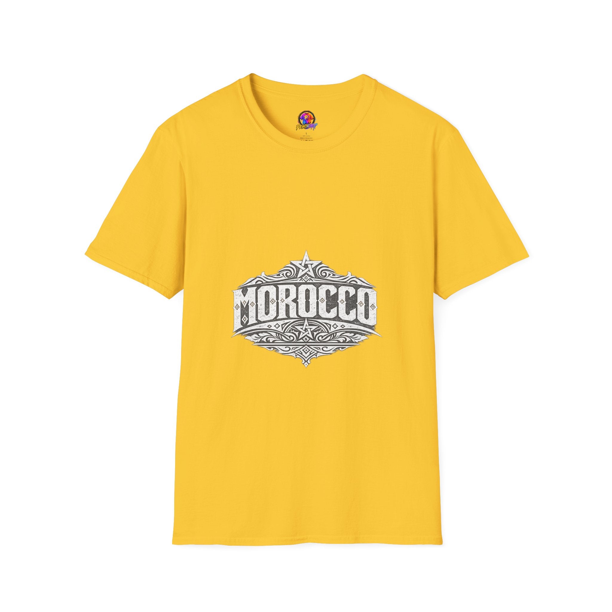 Morocco Vintage Graphic T-Shirt — Travel Tee with Ornamental Crest