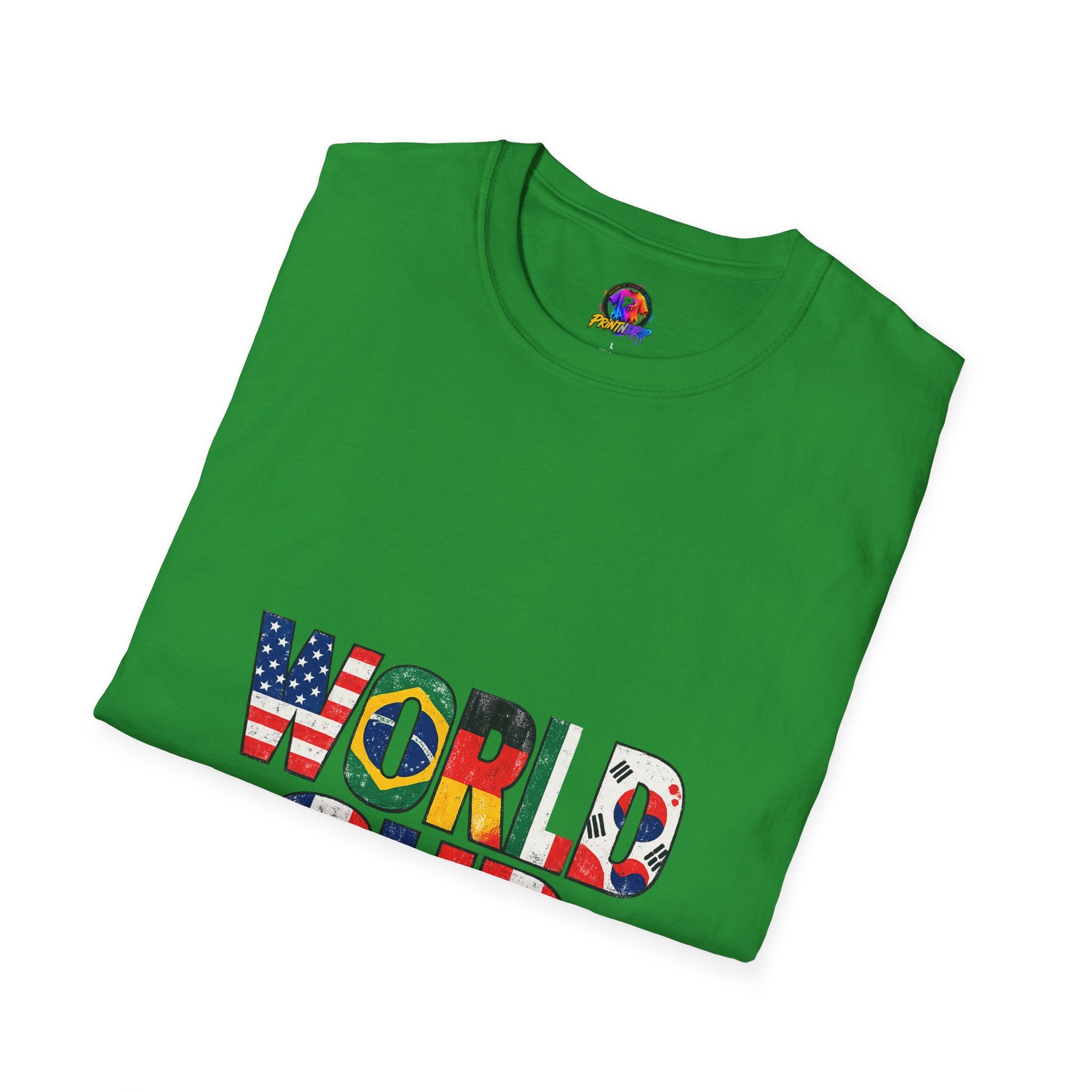World Cup Flag Graphic T-Shirt — 'WORLD CUP' International Soccer Fans Tee