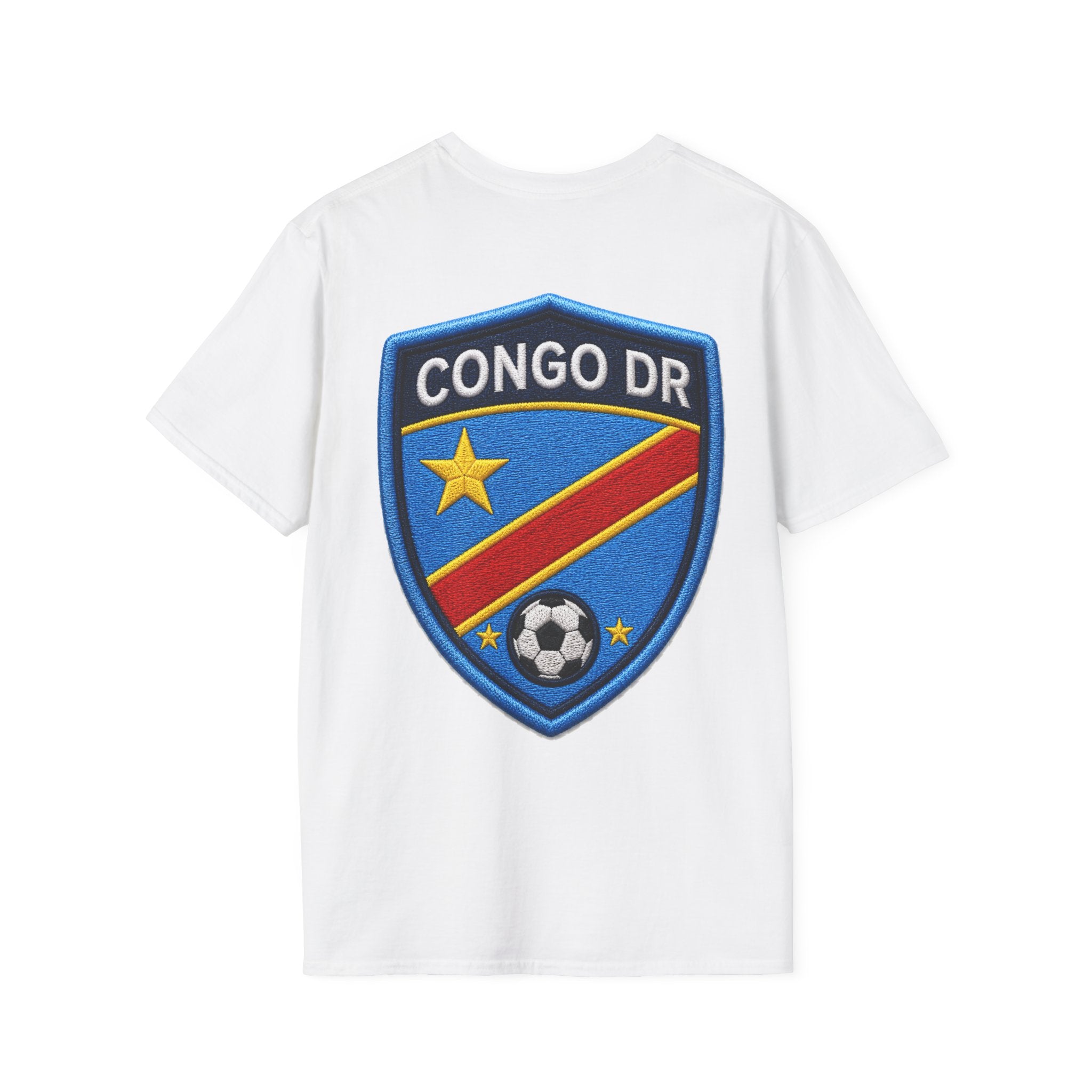 Congo Soccer T-Shirt — Congo Blue Rise Football Fan Tee