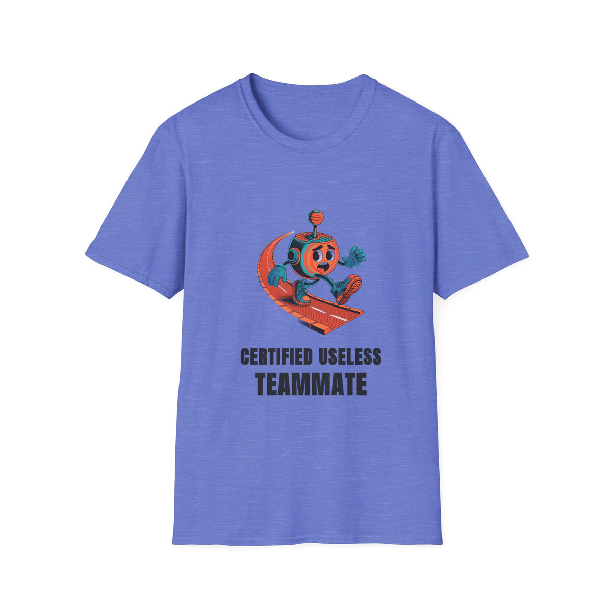 Certified Useless Teammate T-Shirt — Retro Robot Graphic - Trending Now - August 2026