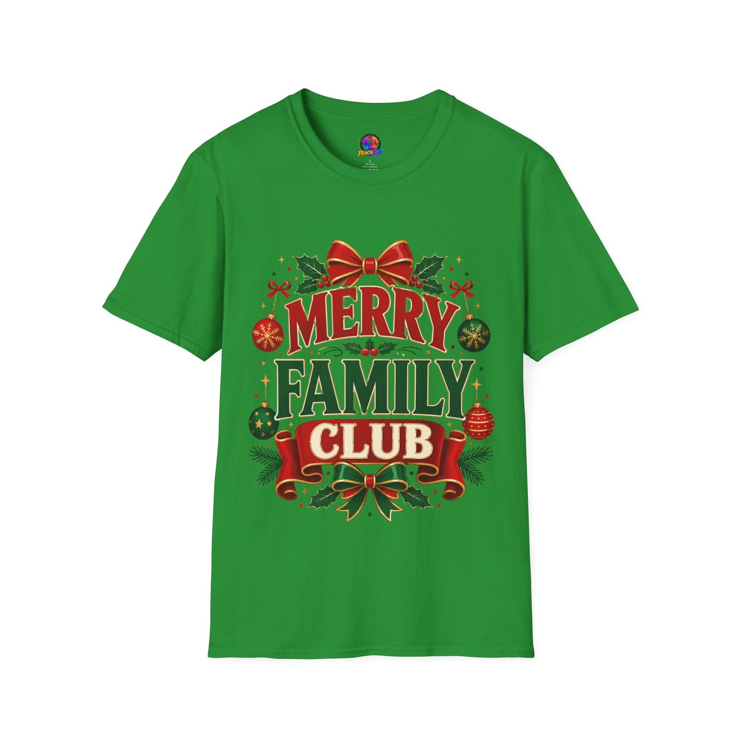 Merry Family Club Christmas T-Shirt