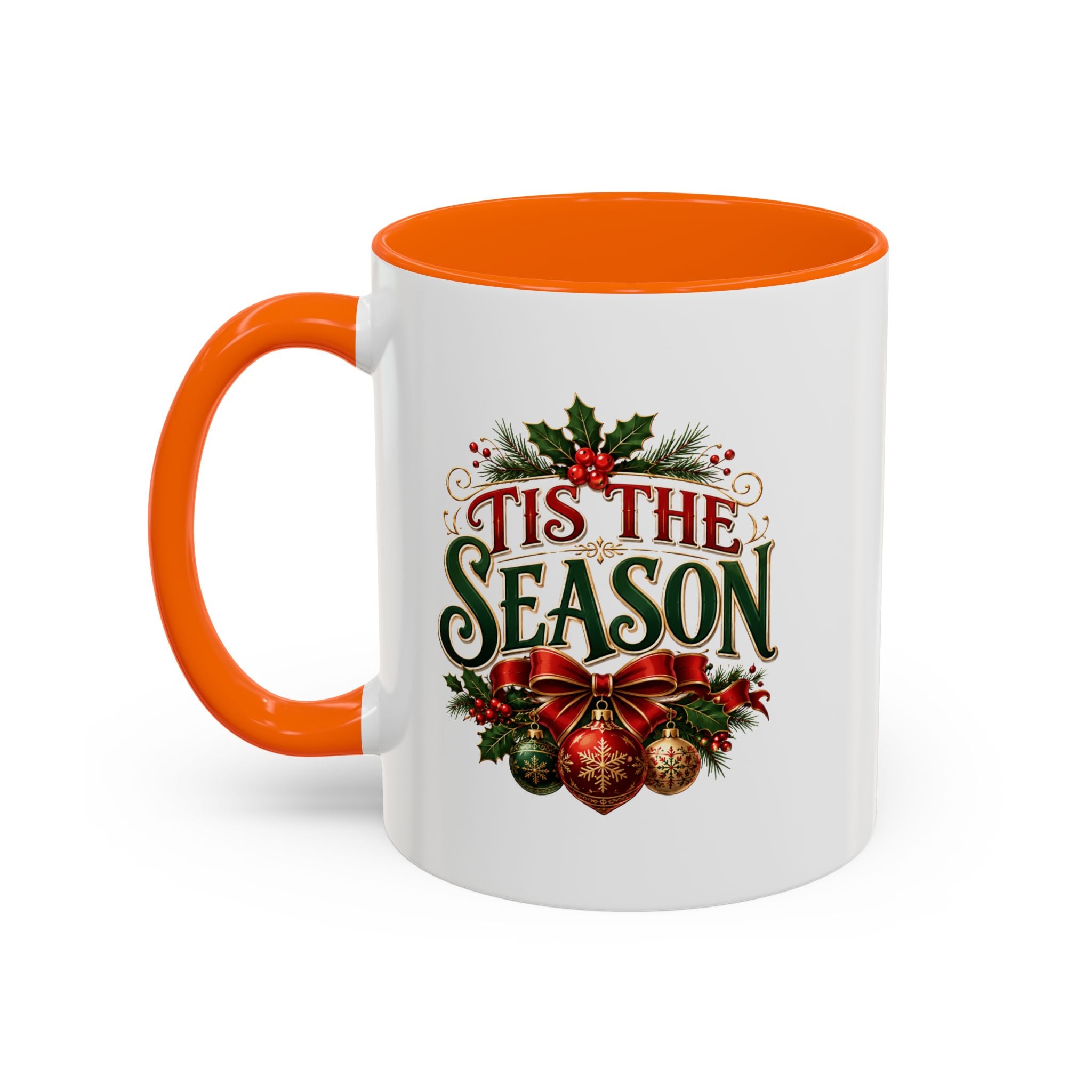 Tis The Season Accent Coffee Mug - Holiday Christmas Coffee Cup