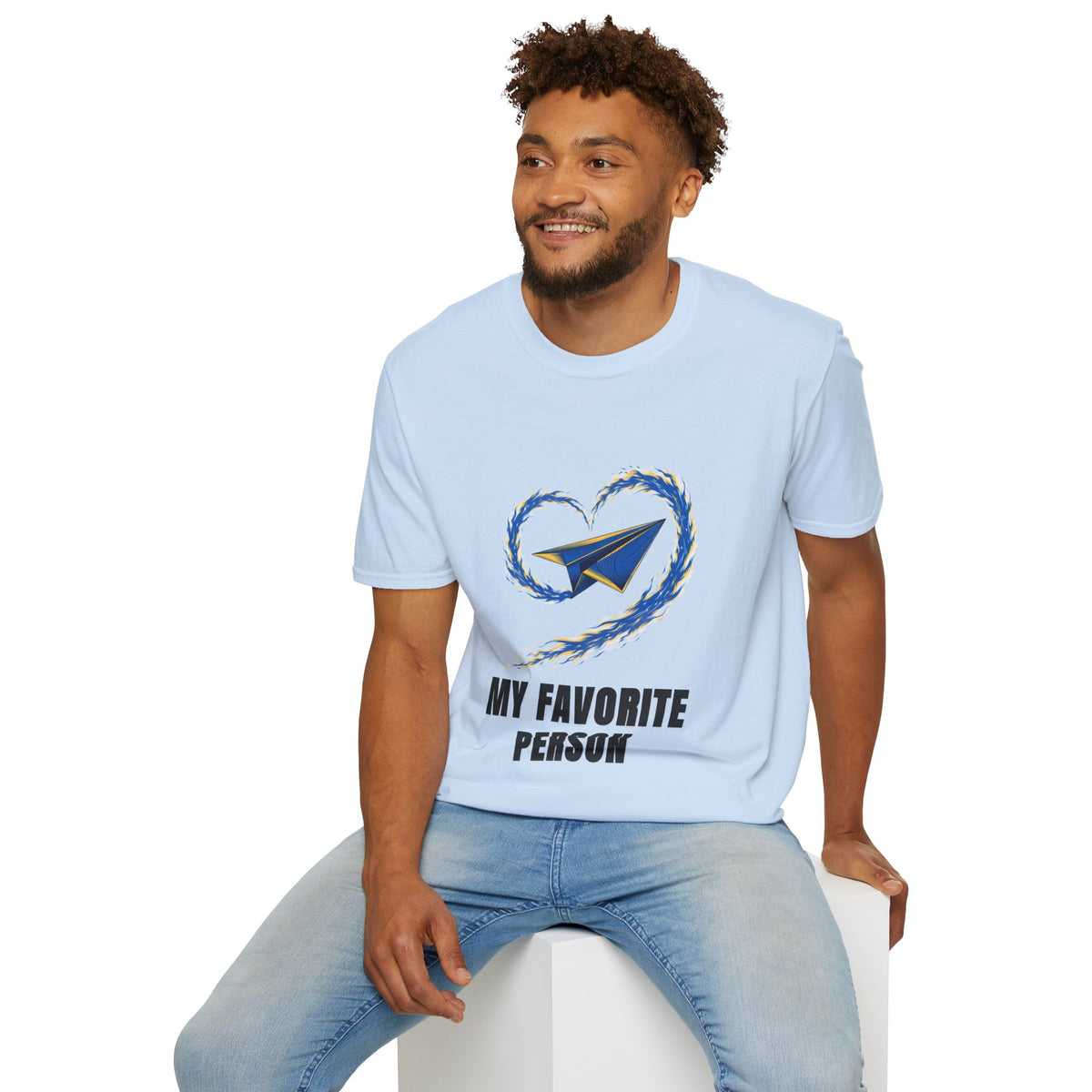 Paper Plane Heart T-Shirt — “My Favorite Person” Graphic Tee - Trending Now - August 2026