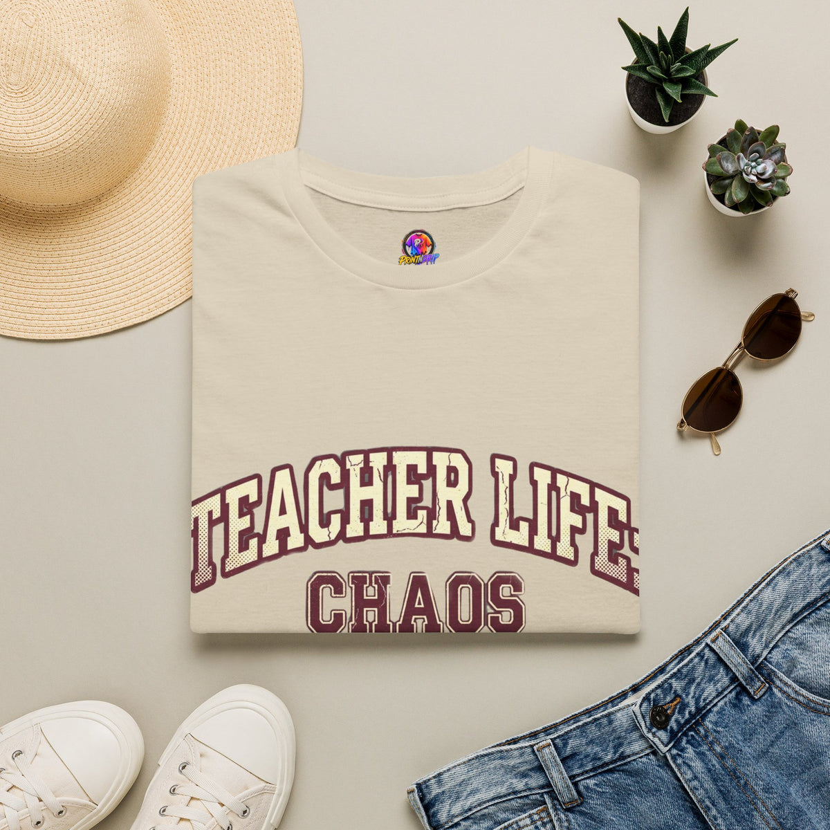 Teacher Life Chaos Coordinator Unisex Softstyle T-Shirt