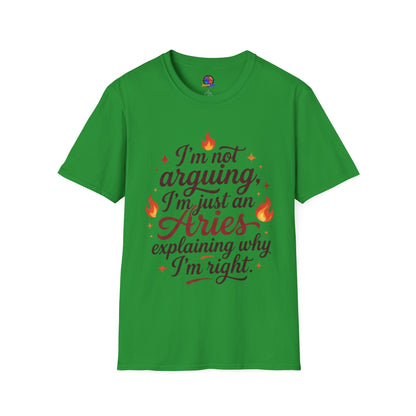 Aries Zodiac Tee — “I’m Not Arguing, I’m Just an Aries Explaining Why I’m Right”