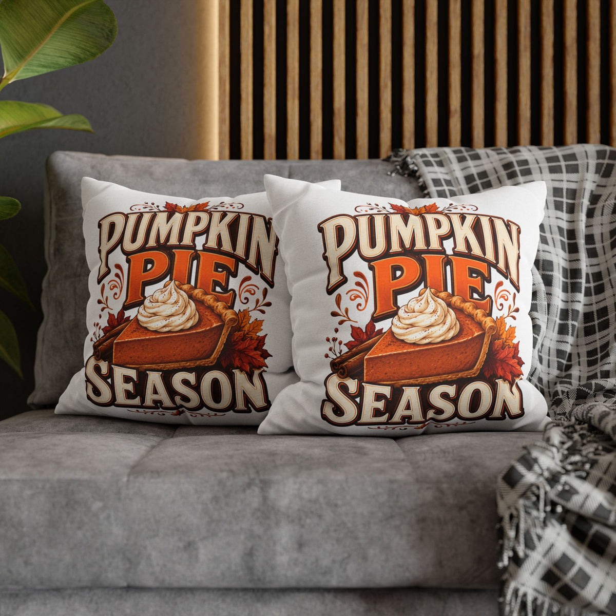Thanksgiving Pumpkin Pie Season Decorative Pillowcase