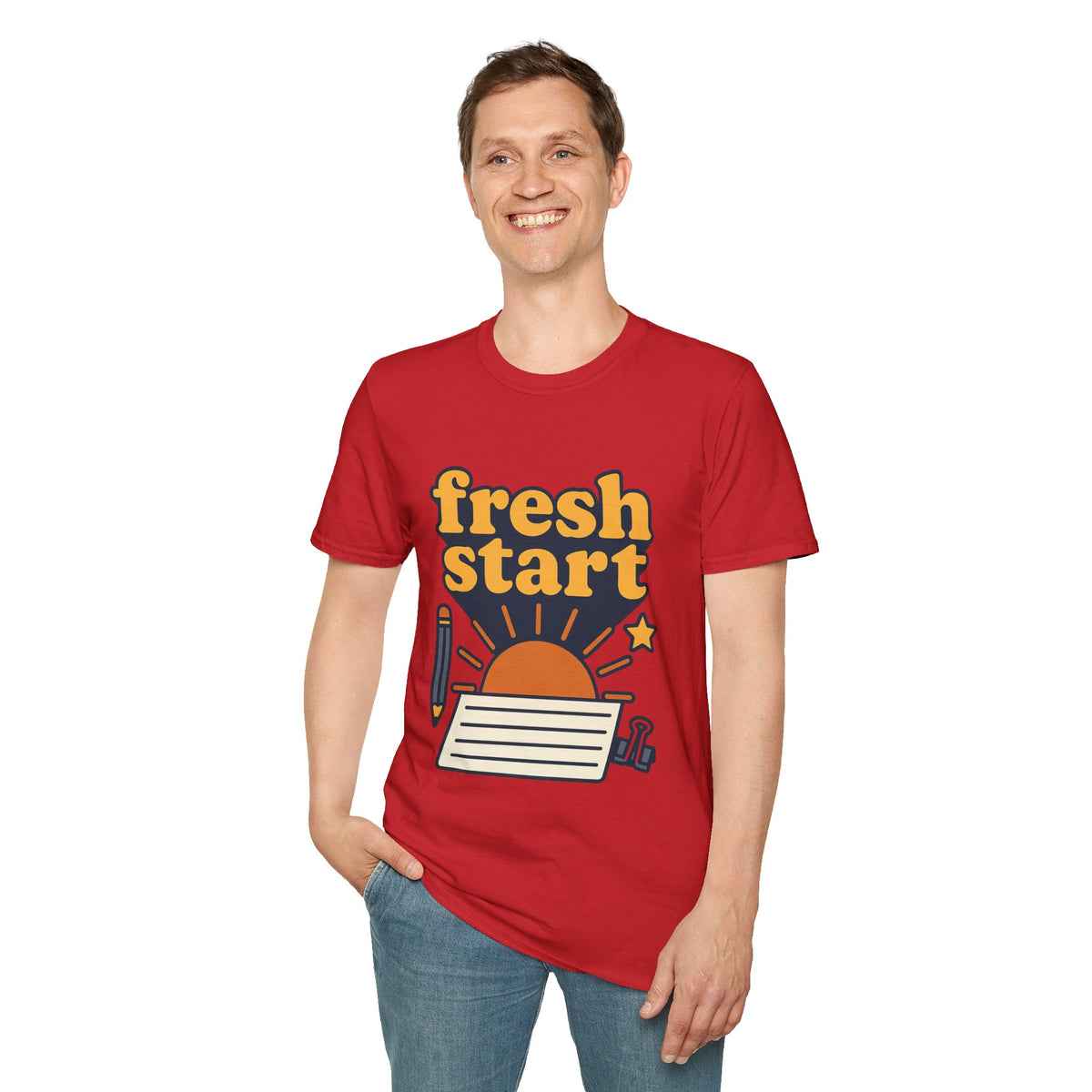 Fresh Start T-Shirt – Retro Sunrise Graphic  - Trending Now - August 2026