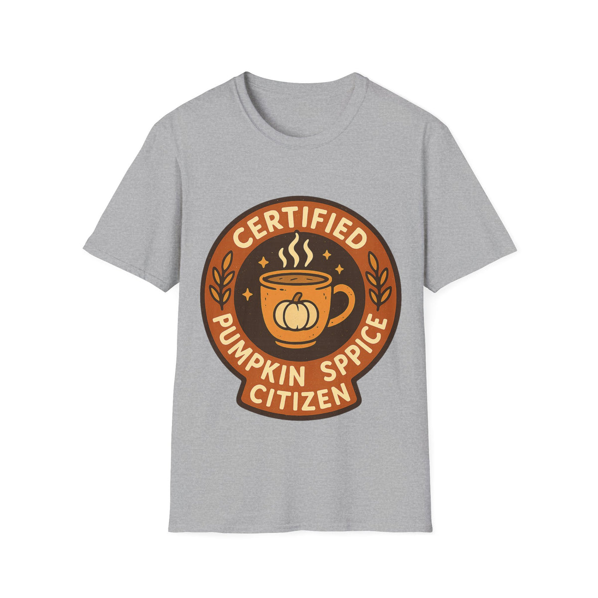 Certified Pumpkin Spice Citizen Badge T-Shirt, Retro Fall Season Coffee Mug Tee - Trending Now - September 2026