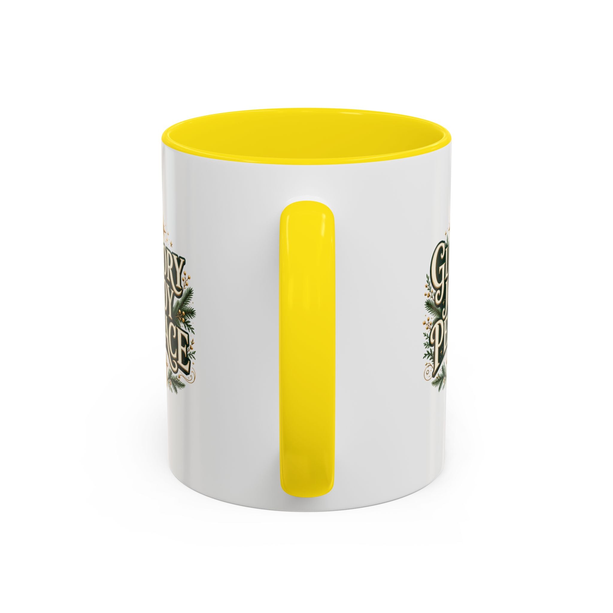 Glory Joy Peace Christmas Coffee Mug - Holiday Scripture Accent Mug