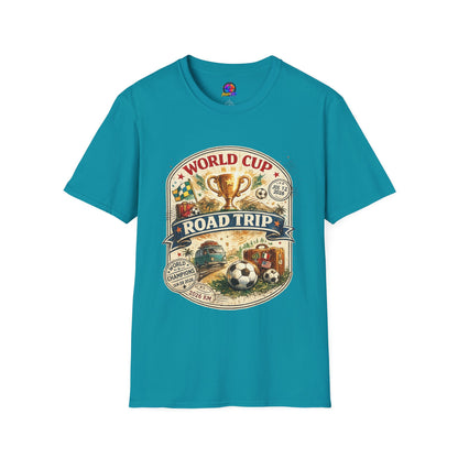 World Cup Road Trip T-Shirt — Vintage Soccer Trophy Design