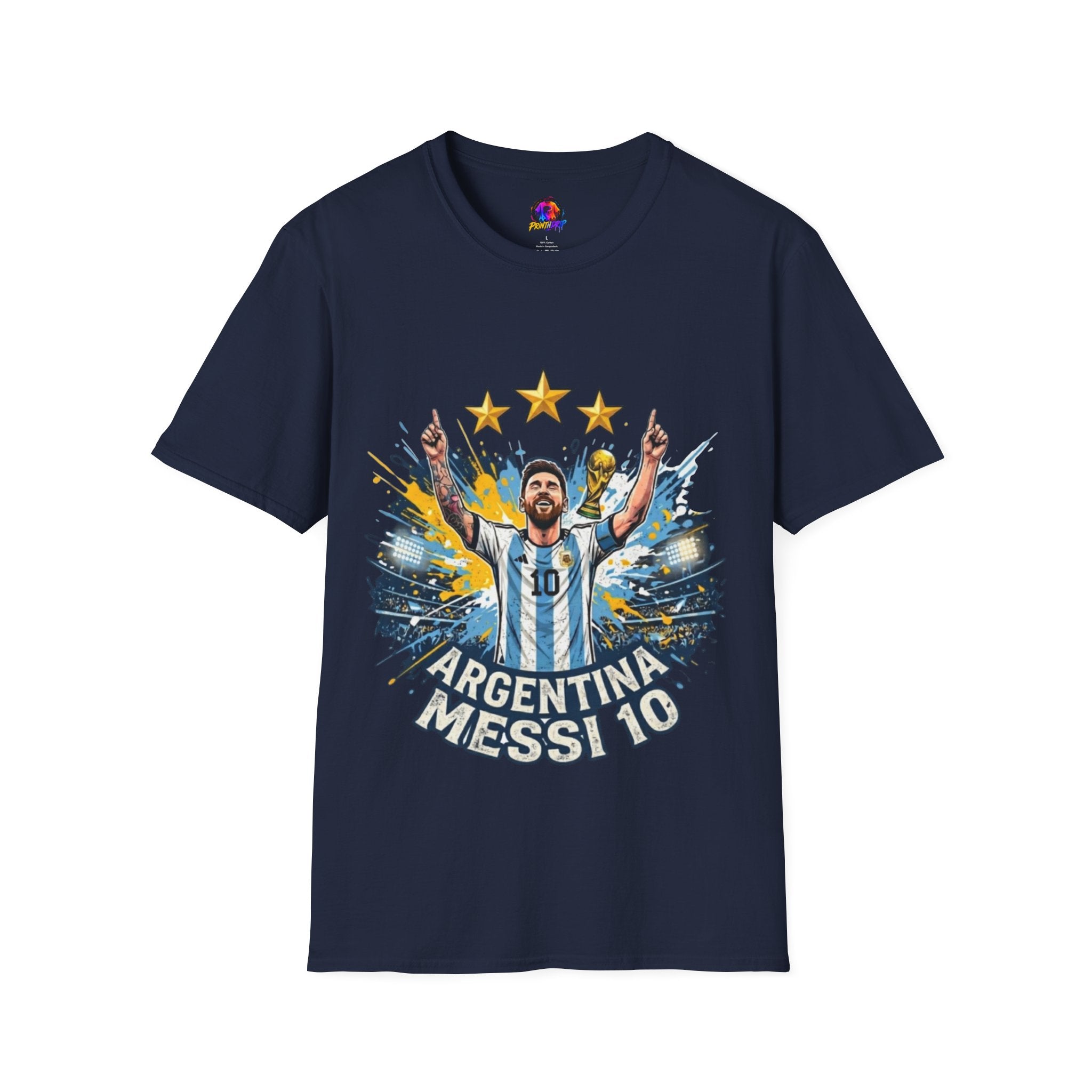 Argentina Messi Soccer T‑Shirt — World Cup Champion Fan Tee