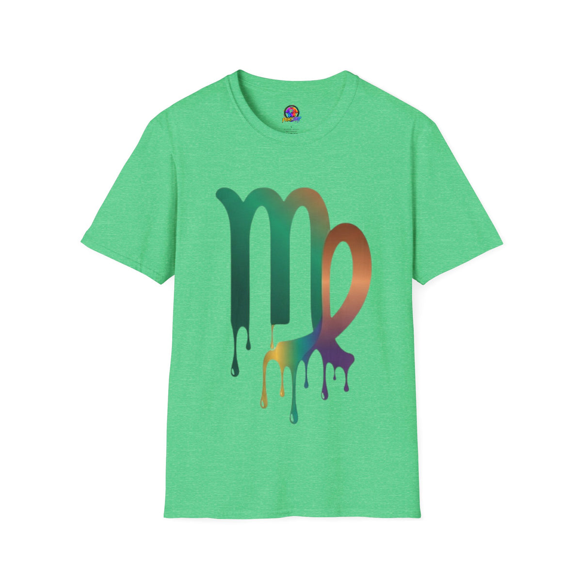 Virgo Zodiac Drip T-Shirt — Colorful Virgo Sign Astrology Tee