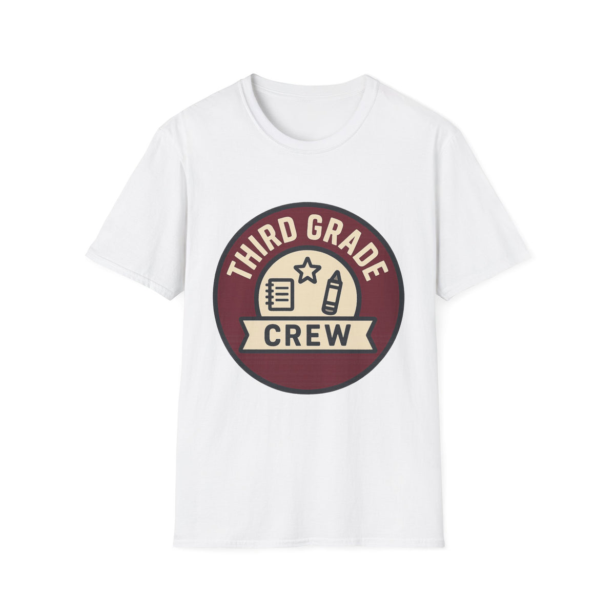 Third Grade Crew T-Shirt — Retro School Teacher & Student Tee - Trending Now - August 2026