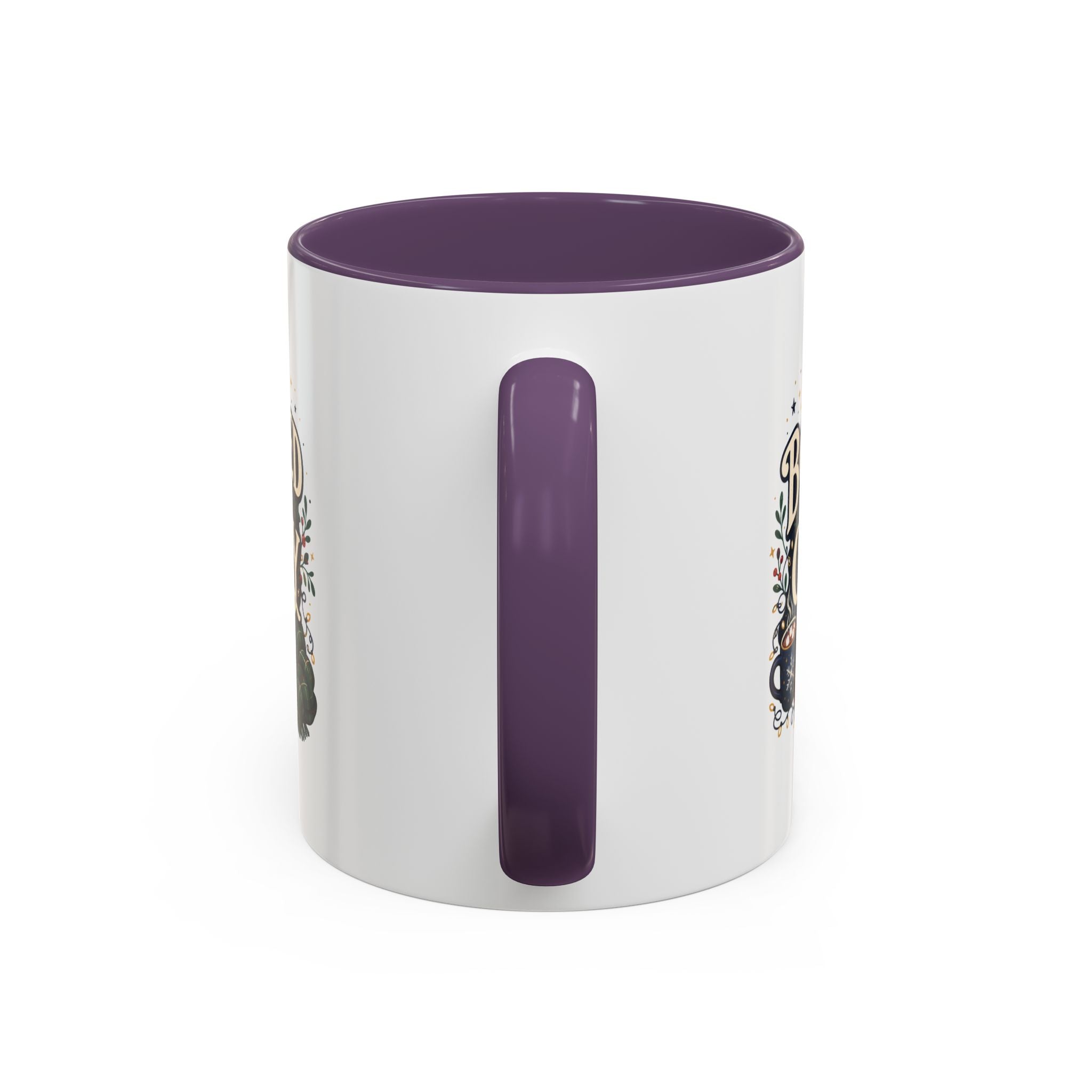 Modern Day Christmas Booked and Cozy Accent Coffee Mug — Book Lover Tea & Coffee Cup (11/15oz)