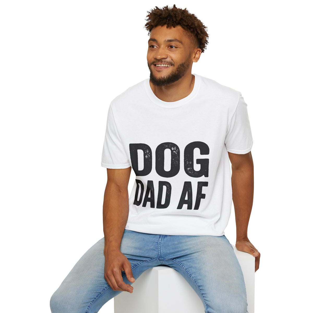 Dog Dad Af Unisex Softstyle T-Shirt