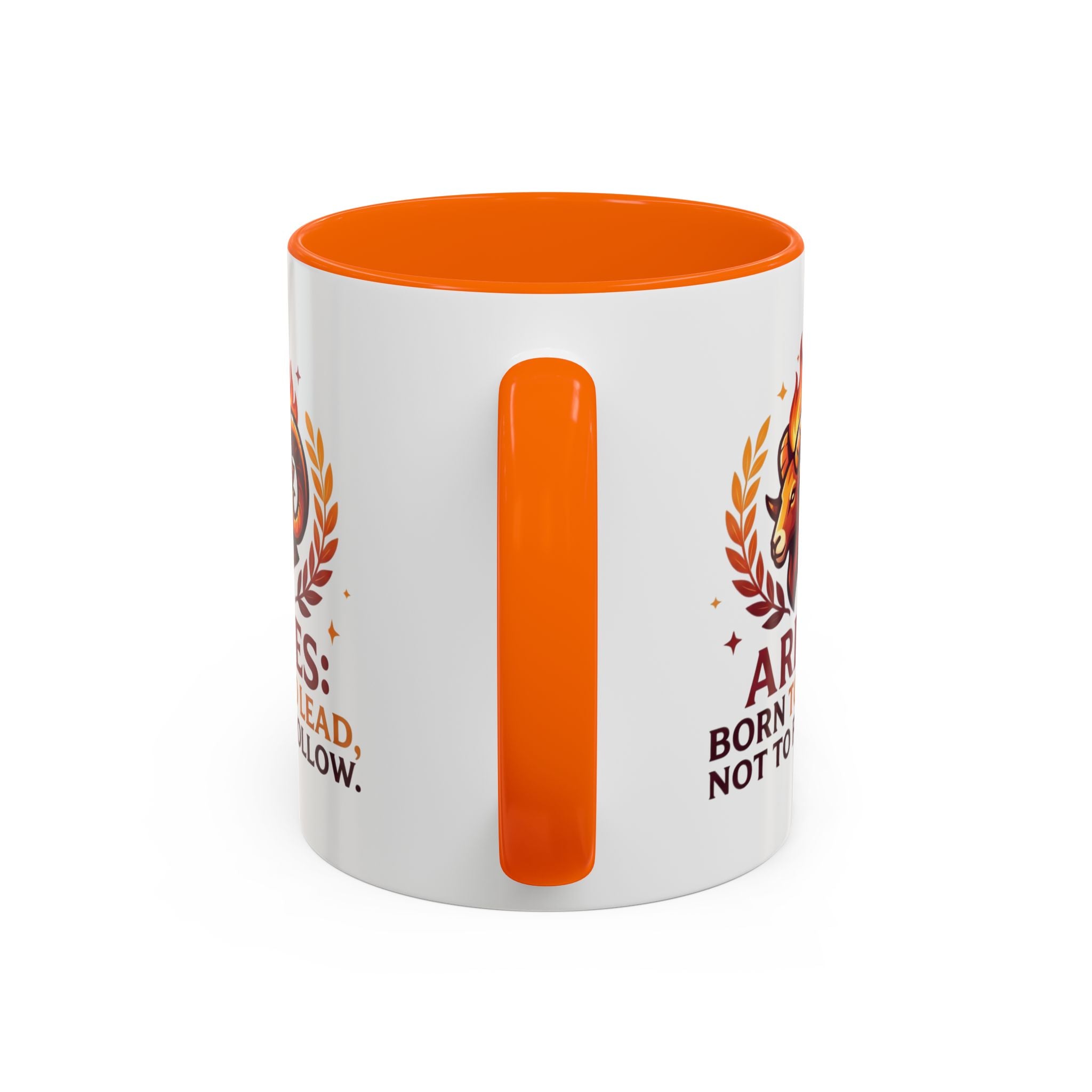 Aries Coffee Mug — "Aries: Born to Lead, Not to Follow" Zodiac Astrology Gift