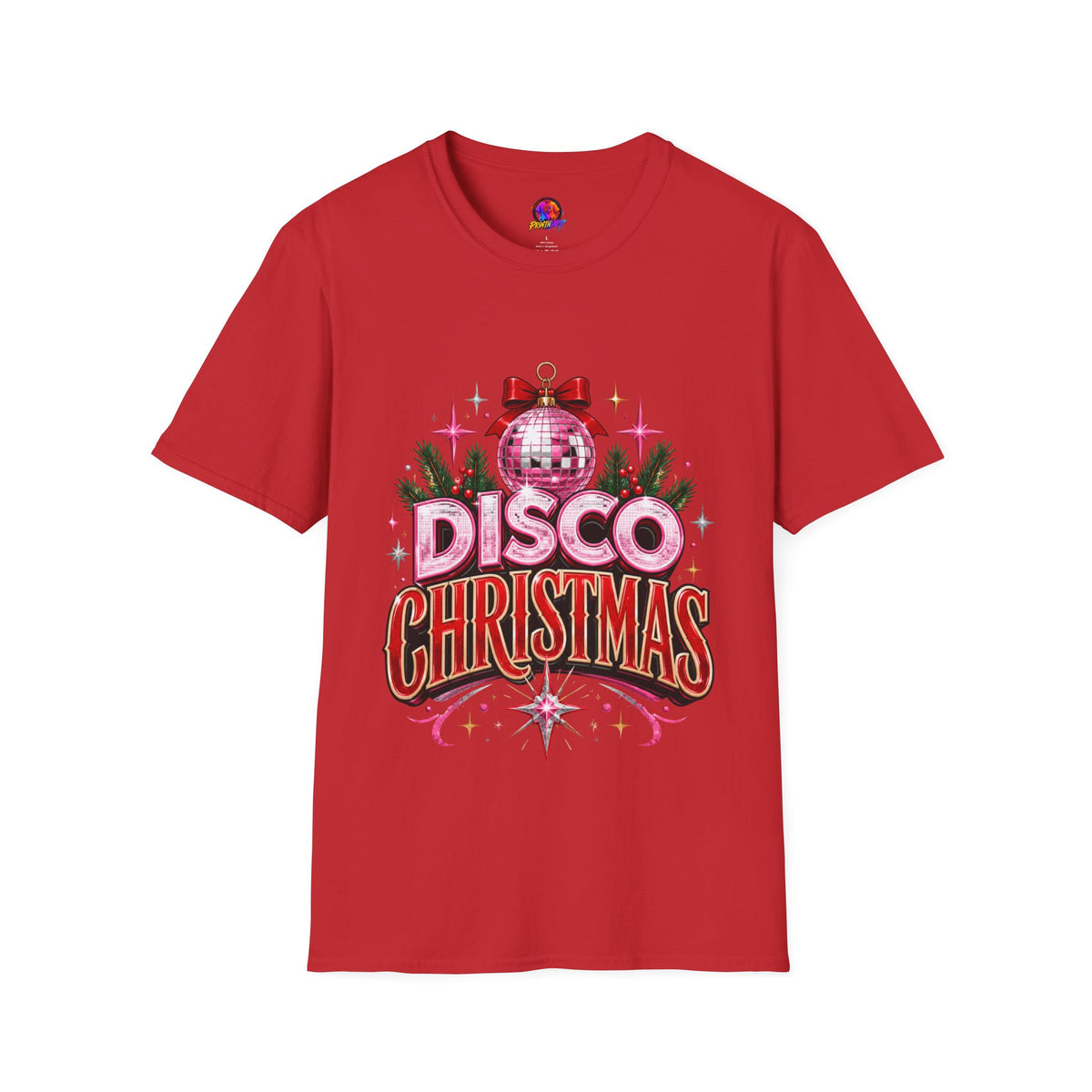 Disco Christmas T-Shirt — Retro Glitter Ornament Holiday Tee