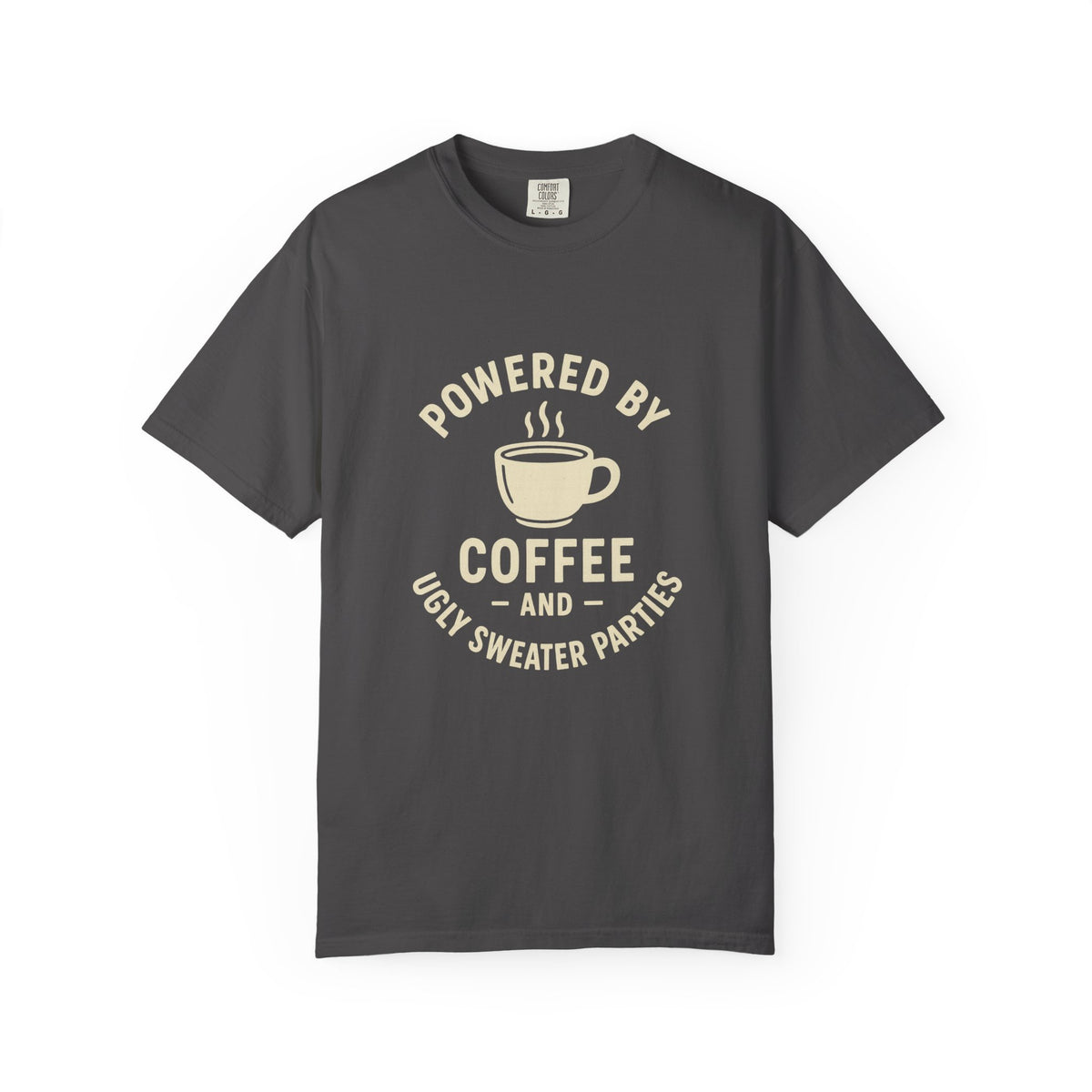 Powered by Coffee T-Shirt — Funny Coffee Lover Tee - Trending Now - October 2026