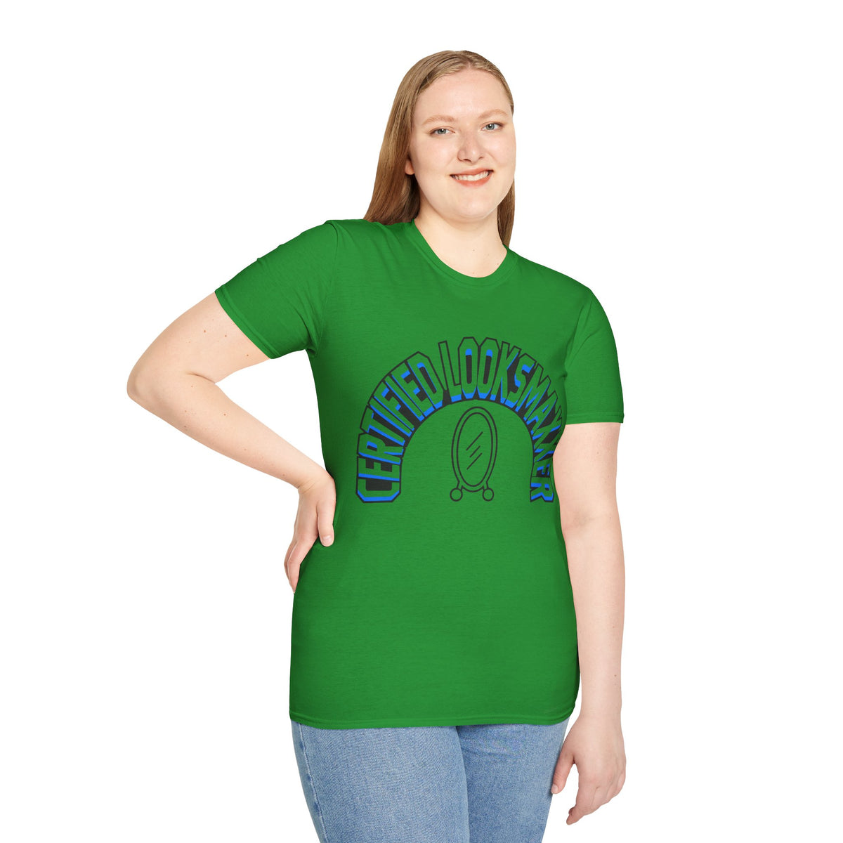 T-Shirt — "Certified Looksmaker" Graphic Tee with Hand Mirror Design - Trending Now - August 2026