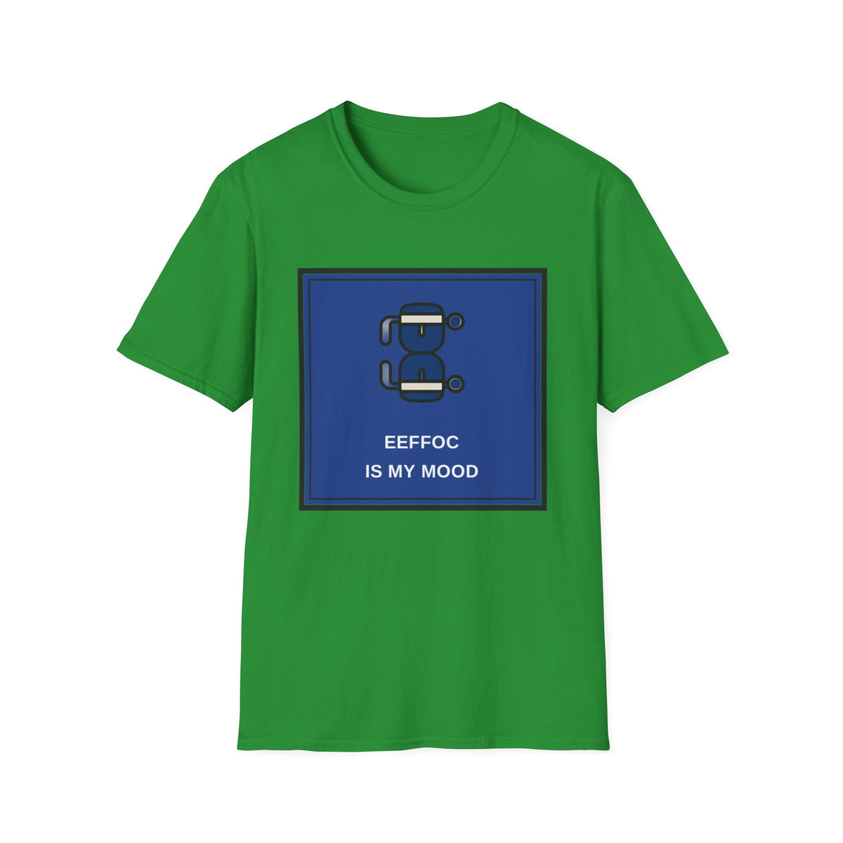 T‑Shirt — 'BeeFoc Is My Mood' Blue Robot Graphic Tee - Trending Now - August 2026