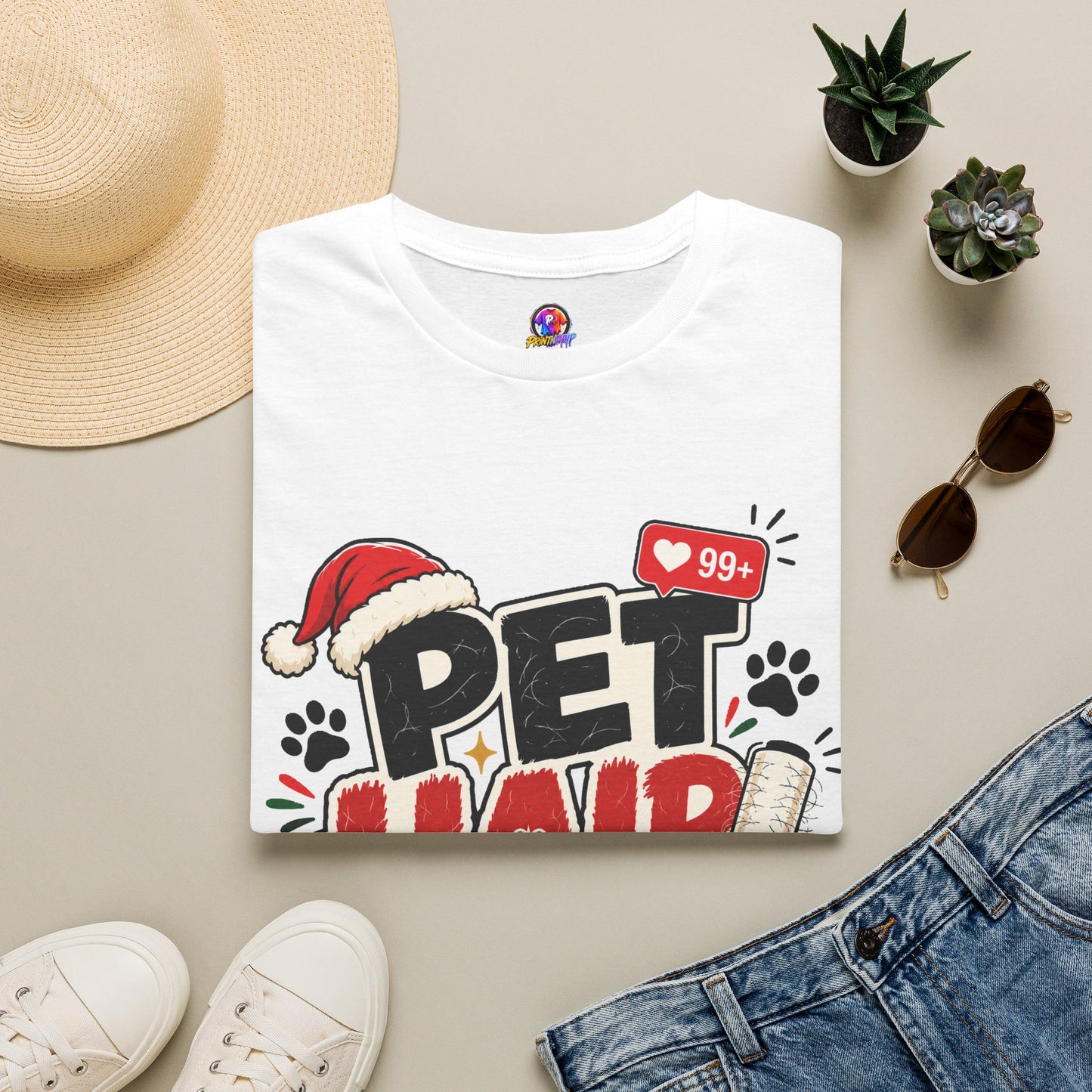 Pet Hair Holiday Tee — Funny Christmas Shirt for Pet Lovers