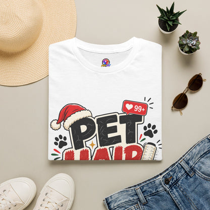 Pet Hair Holiday Tee — Funny Christmas Shirt for Pet Lovers