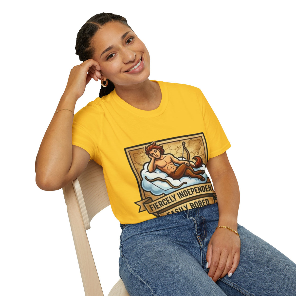 Sagittarius Zodiac T‑Shirt — Fiercely Independent, Easily Bored Astrology Tee