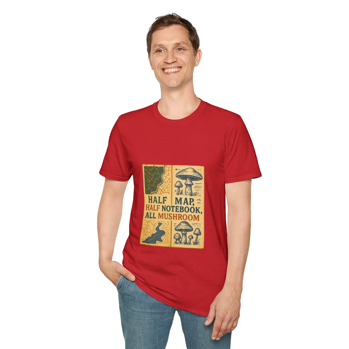 Mushroom Field Guide T-Shirt – Vintage “Half Map, Half Notebook, All Mushroom” Design - Trending Now - October 2026