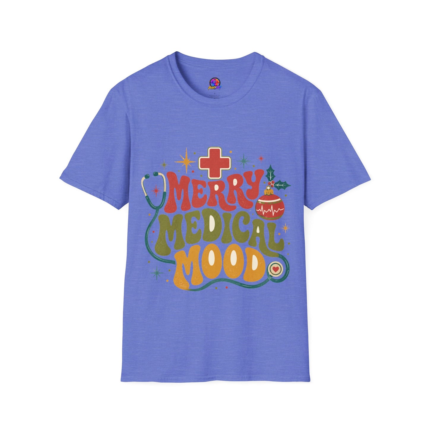 Merry Medical Mood T-Shirt — Christmas Nurse & Healthcare Holiday Tee