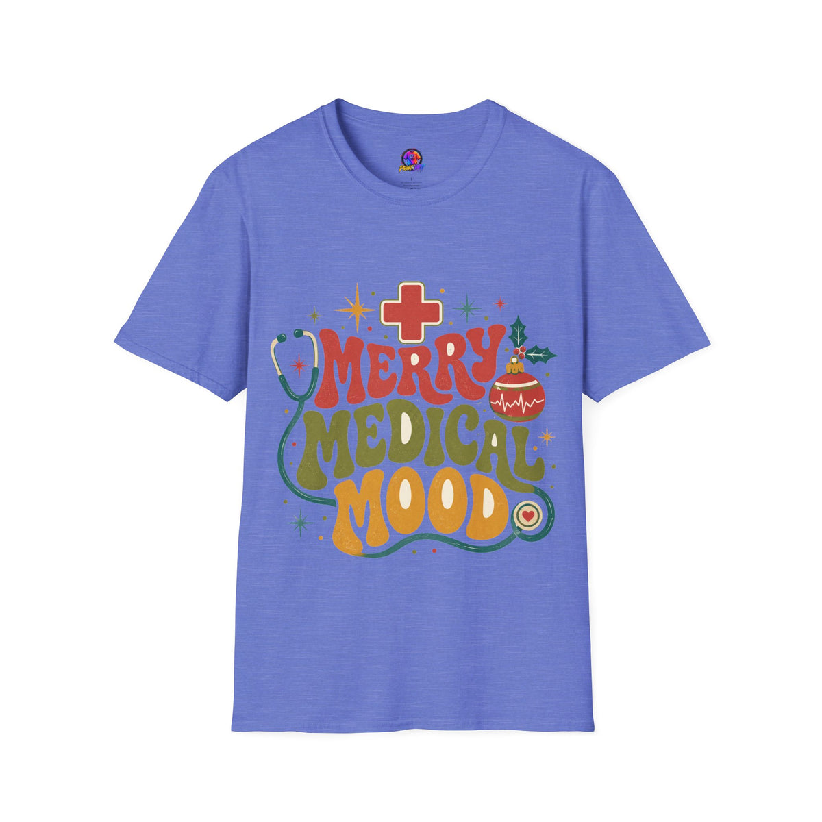 Merry Medical Mood T-Shirt — Christmas Nurse & Healthcare Holiday Tee