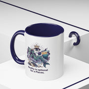 Pisces Zodiac Coffee Mug — "Reality is Optional for a Pisces" Accent Mug
