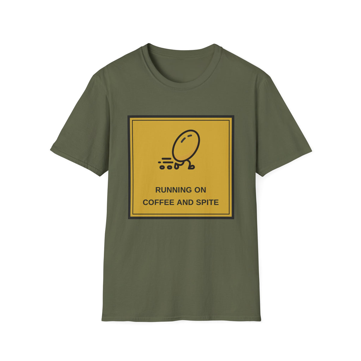 T-Shirt — Running On Coffee And Spite Graphic Tee - Trending Now - August 2026