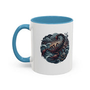 Scorpion Ocean Accent Coffee Mug – Nautical Tattoo-Style