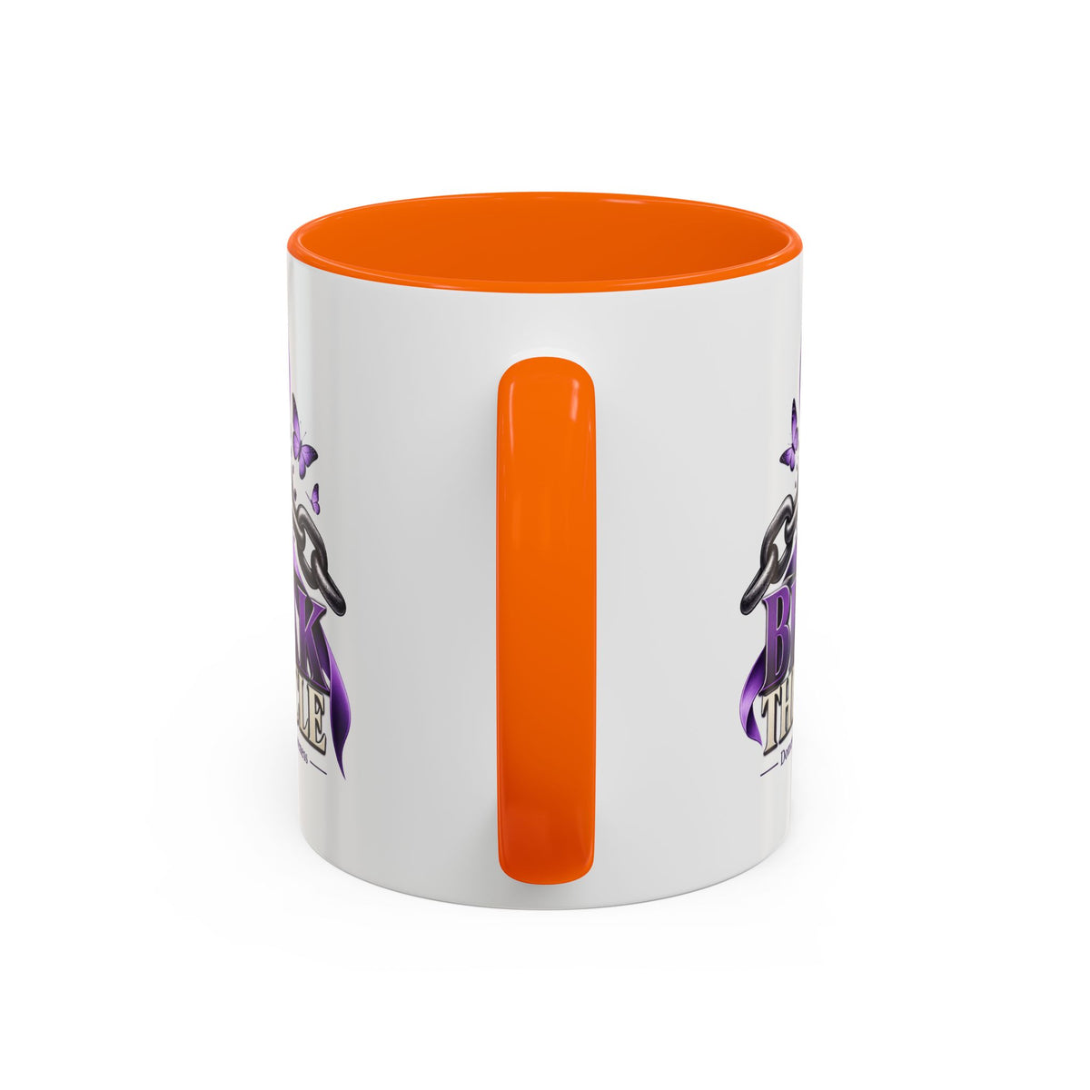 Break the Cycle Coffee Mug – Domestic Violence Awareness Purple Ribbon (11/15oz)