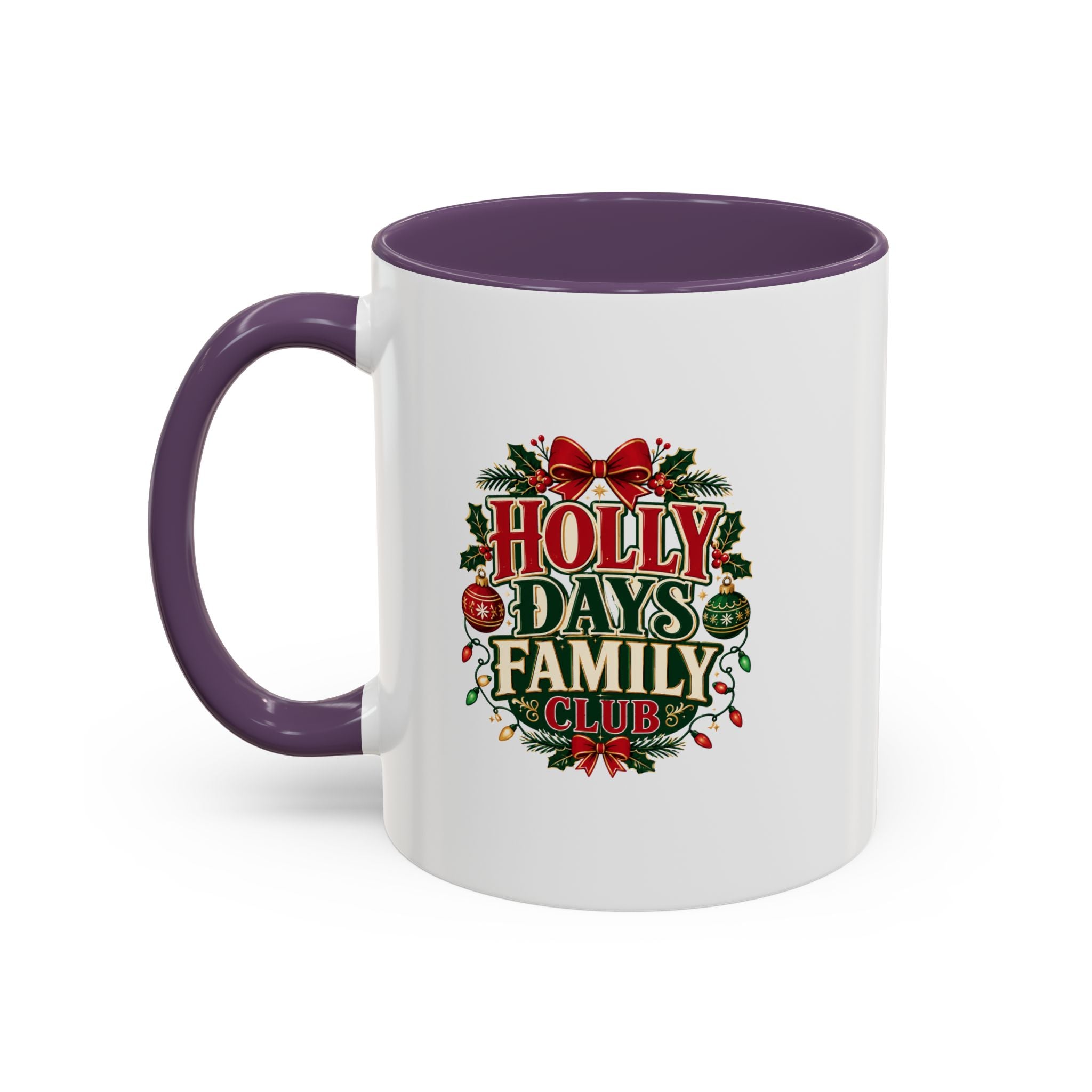 Accent Coffee Mug Holly Days Family